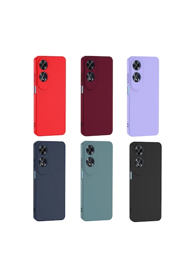 Oppo A60 Kılıf Yumuşak Silikon Kamera Korumalı Lansman Pazarplus Lila