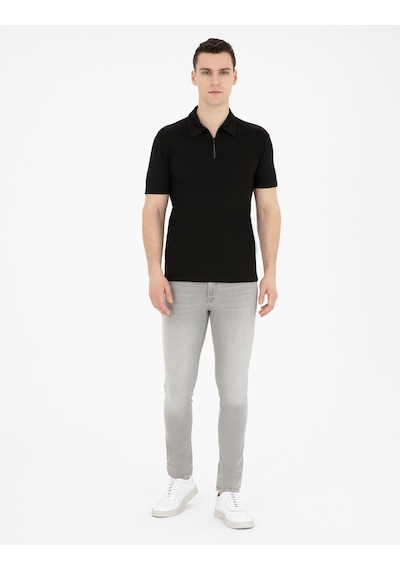 Pierre Cardin Erkek Siyah Tişört 50288915-vr046 Siyah