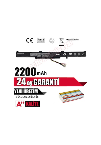 Ozturkbulent Asus Uyumlu N552Vw. N552V. N552Vx Batarya Pil A41-X550E. A41N1611