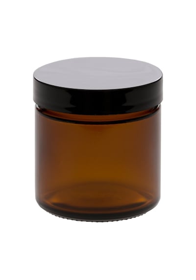 Amber Renkli Cam Krem Kavanozu 100 Ml