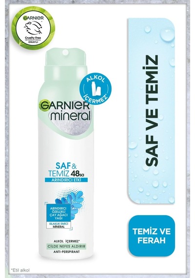 Garnier Mineral Saf & Temiz Deodorant 150 Ml
