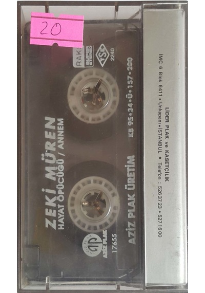Plak Değildir Kaset Tir Zeki Müren Hayat Öpücüğü Kaset
