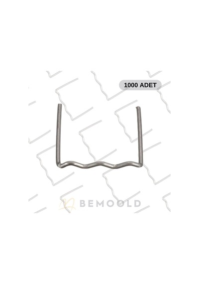 1000 Adet 0,8mm Düz Tip Dalgalı Kaynak Zımba Teli