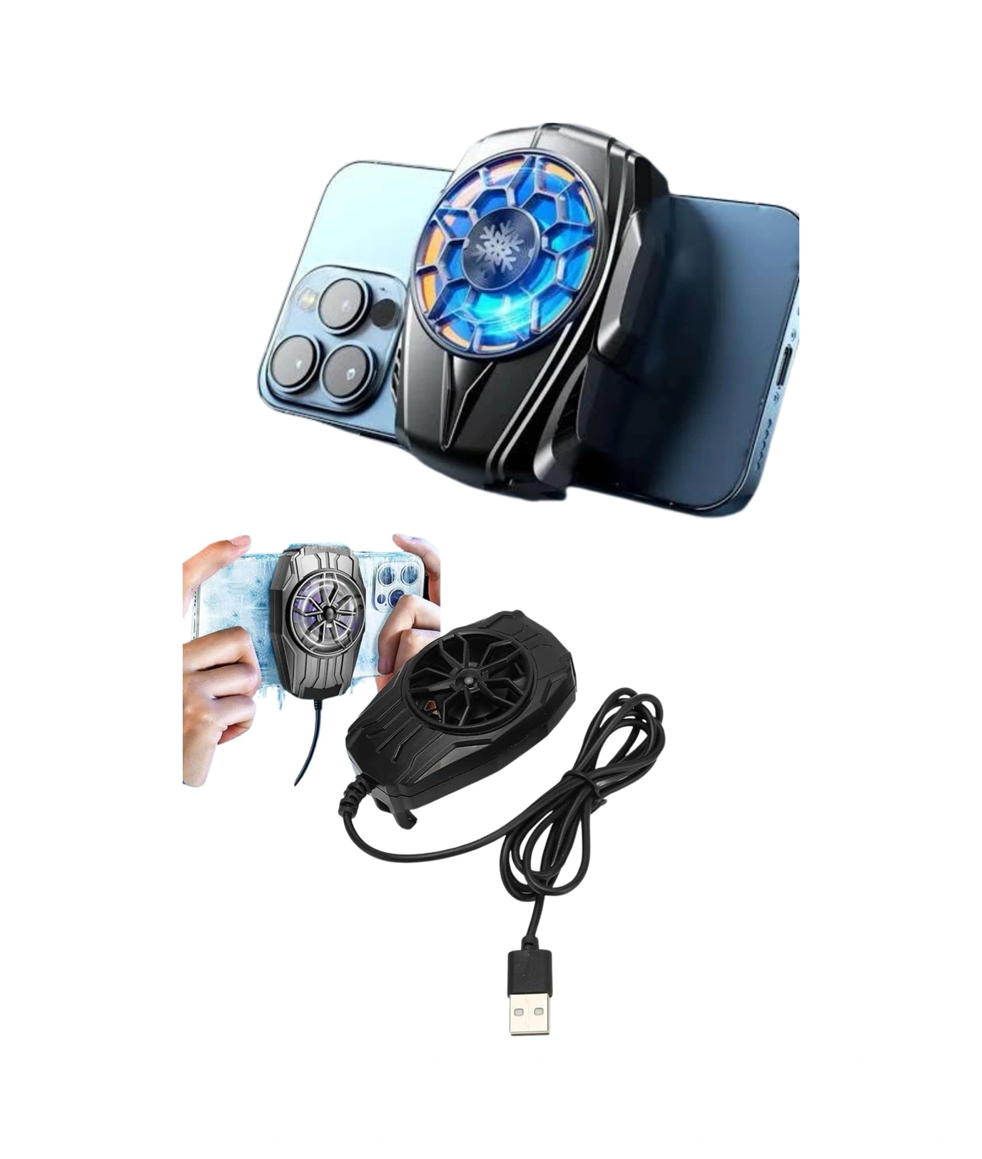 Telefon Soğutucu Fan Güçlü Motor Radyatör Cep Telefon Soğutma