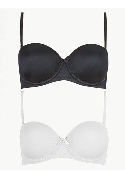 Marks & Spencer 2'li Multiway Straplez Sütyen Seti T33002964 Beyaz