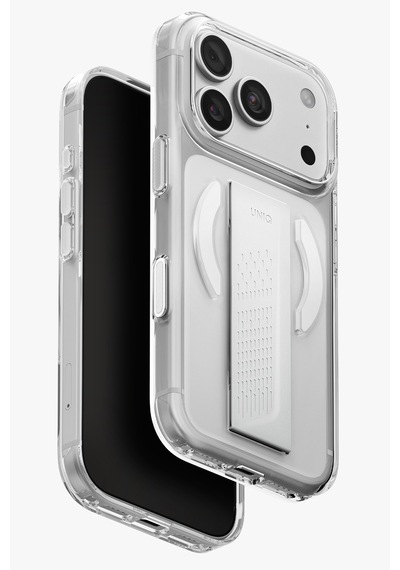 Apple iPhone Uyumlu 18 Pro Kılıf Flexgrip Tutma Bandı Dayanıklı Sararmayan Kapak Şık Görünüm Patentli Tasarım Şeffaf