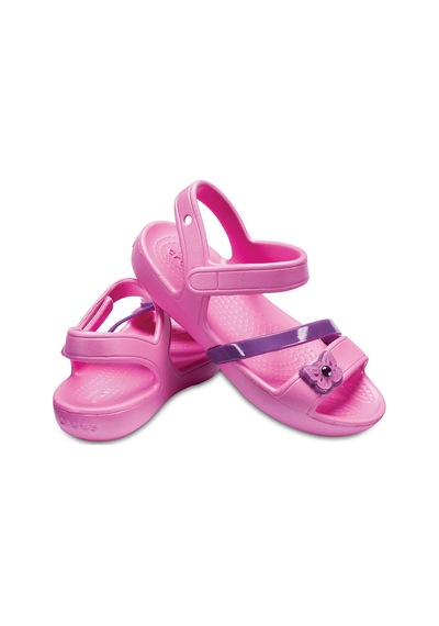 Crocs Lına Kız Çocuk Sandalet 205043-6u9 Pembe