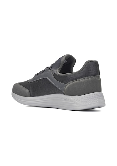 Günlük Erkek Yetişkin Sneaker Büyük Numara Spor Ayakkabı Lastik Bağcıklı Rahat Esnek 110c Füme