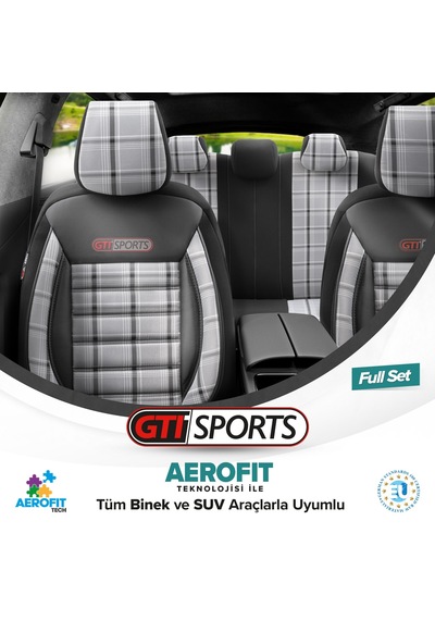 Otom Gti Sports Design Ekstra Destekli Oto Koltuk Kılıfı 553166328