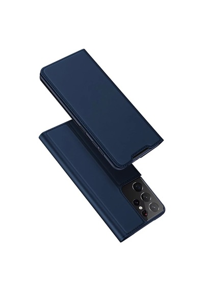 Dux Ducis Sm Samsung Samsung Galaxy Uyumlu S21 Ultra Kılıf Flip Cover Kılıf Skinpro Series- 5775 Siyah