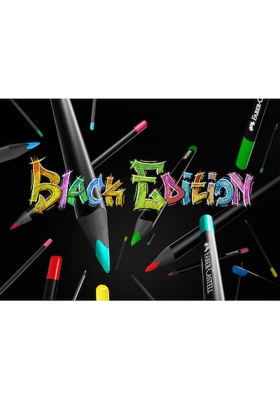 Faber-Castell Renkli kalemler Blackwood, Black Edition, 36'lı kutu