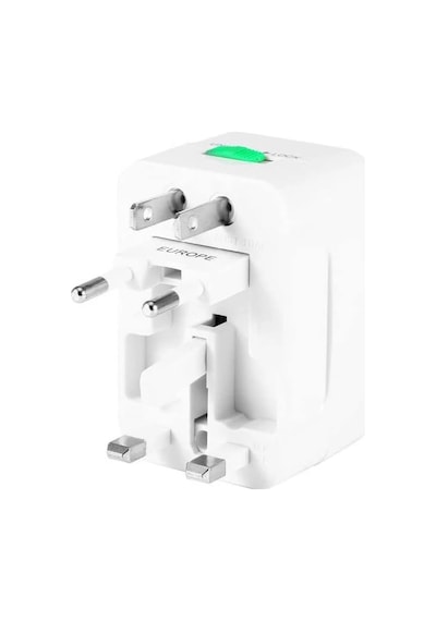 Universal Çoklu Priz Çevirici Dönüştürücü Seyahat Adaptörü, 150+ Ülke, 125v-250v-6a-13a, Narita Nrt-640