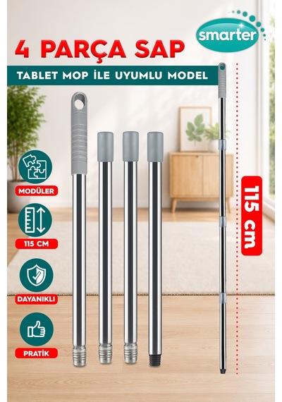 Smarter Yedek Sap 4 Parça Tablet Mop Temizlik Set
