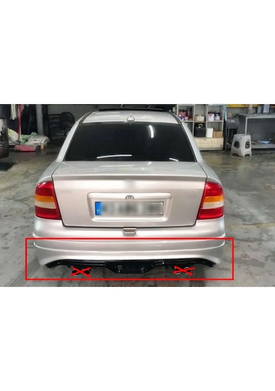 Opel Astra G Sedan Custom Arka Tampon Eki Fibeglass Boyasız