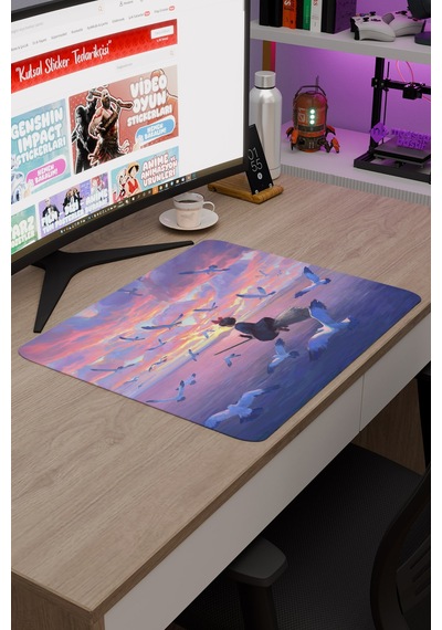 Kiki's Delivery Service Anime V5 - 48x40 Xl Gaming Kauçuk Kaymaz Taban Mouse Pad Fare Altlığı