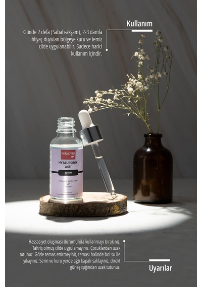 Hyaluronik Asit Nemlendirici Cilt Bakım Serum 30 Ml