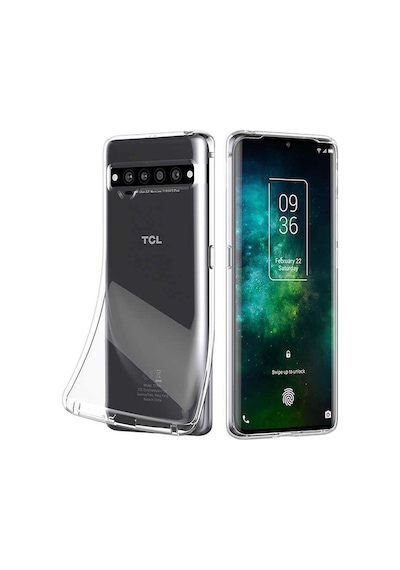 Microcase Tcl 10 Pro Slim Serisi Ince Soft Silikon Kılıf-Şeffaf