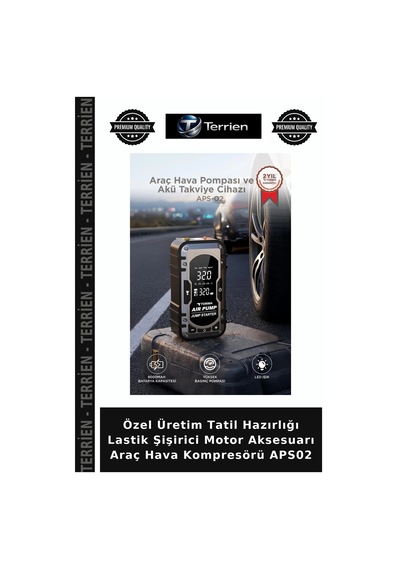 Özel Üretim Tatil Hazırlığı Lastik Şişirici Motor Aksesuarı Araç Hava Kompresörü Aps02