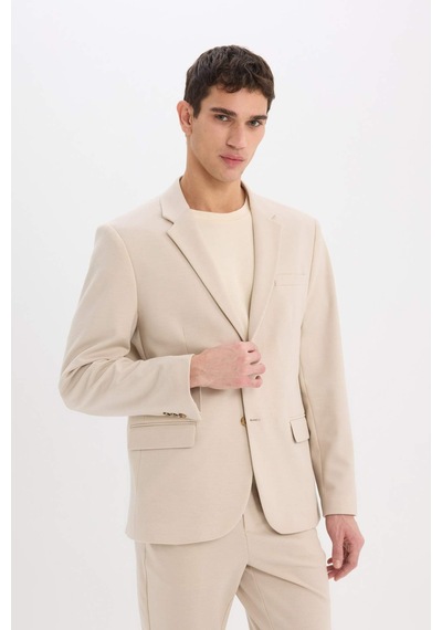 DeFacto Modern Fit Astarlı Düğmeli Blazer Ceket C5990AX25SPBG49