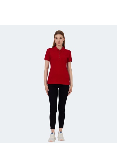 Slazenger VERA I Kadın Polo Yaka Kırmızı Tişört