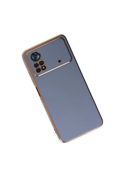Xiaomi Poco X4 Pro 5g Uyumlu Kılıf Volet Silikon - Mavi