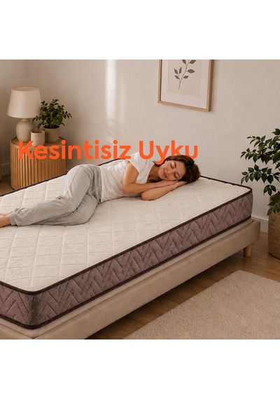 Homedius Hyper Sünger Ortopedik Tek Kişilik Yatak 90x190x12 Cm Beyaz