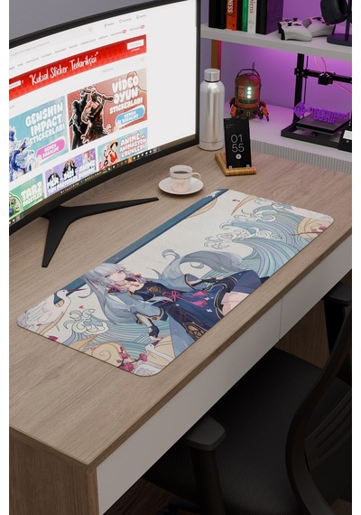 Ayaka Genshin Impact Anime Gacha V2 - 70x30 Xl Gaming Mouse Pad Fare Altlığı