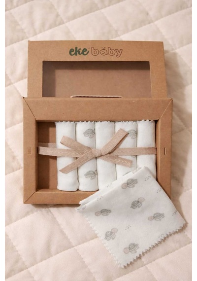 %100 Coton 6 Lı Bebek Ağız Silme Mendili Diğer