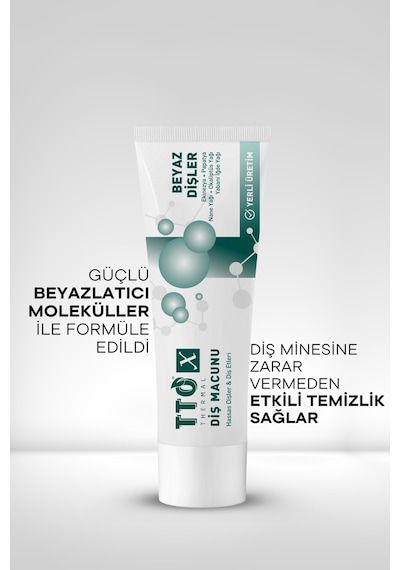Tto X Hassas Dişler ve Diş Etleri Için Beyazlatıcı Diş Macunu 75Ml