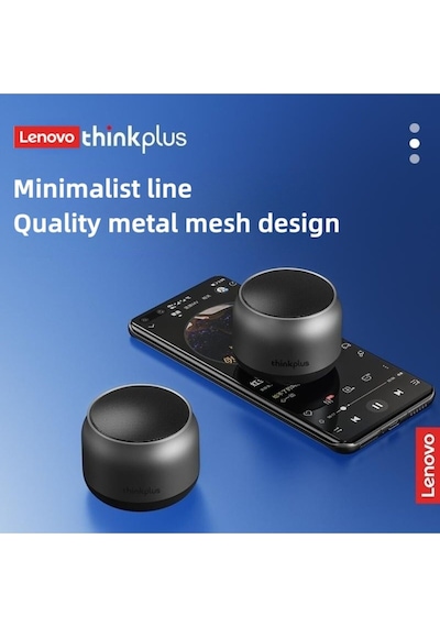 Lenovo K30 Wireless Bluetooth Speaker With Bass Emulates The Metal Texture Of Car İnterior And Ou...
