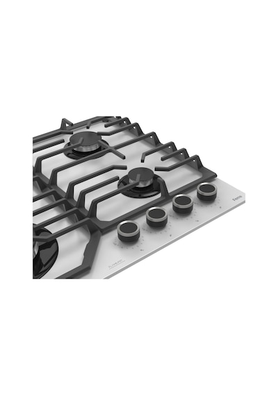 Flowart Turbolu Silenart QBL62CB - NT026WFA - D078SA Beyaz Cam Ankastre Set