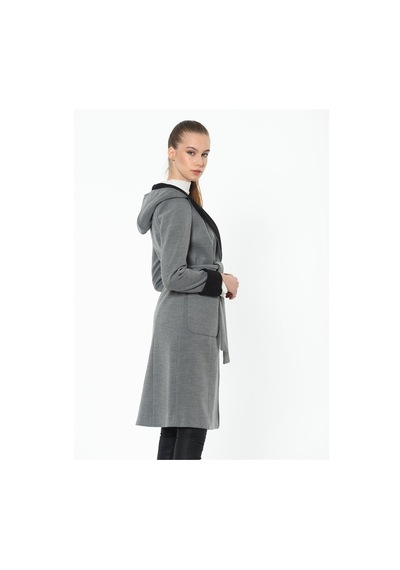Z6422 Dewberry Bayan Palto-Gri