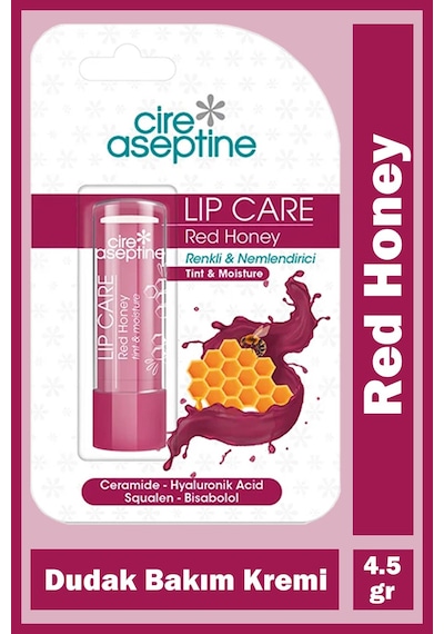 Cire Aseptine Red Honey Renkli Nemlendirici Dudak Bakım Kremi 4,5 Gr
