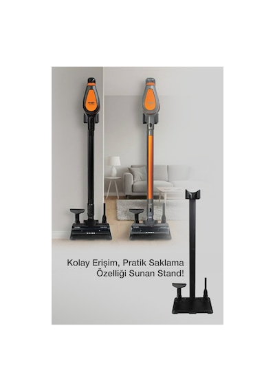 Fantom Pluto P 6000 Cyclone Dikey Elektrikli Süpürge