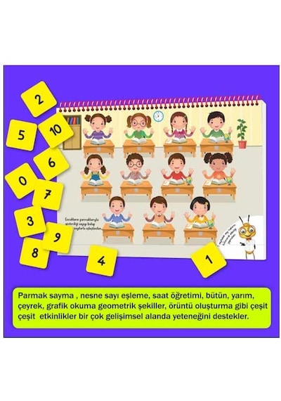 3-6 Yaş Cırt Cırtlı Matematik Kitabım Yükselen Zeka