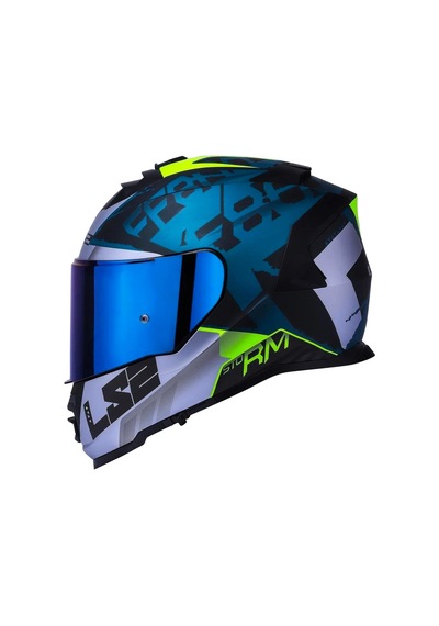 Ls2 Storm 2 Sprinter Siyah Gri Gökkuşağı Vizör Siyah - Gri - Cobalt