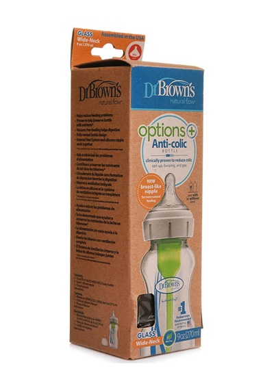 Db91740 Dr Browns Options+ Geniş Ağız Antikolik Cam Biberon 270 Ml 0+ Ay 3 Adet