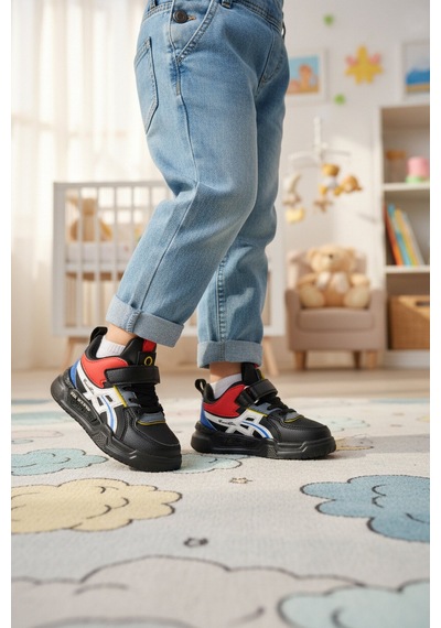 United Colors Of Benetton Siyah Cırtlı Unisex Çocuk Spor Ayakkabı Bnı-11092 P