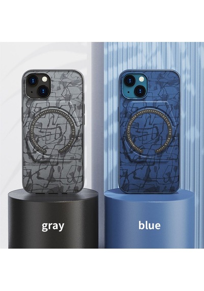 Rock Space Apple Uyumlu iPhone 13 Pro Kılıf Moca Serisi Mag Safe Standlı - Gri Gri
