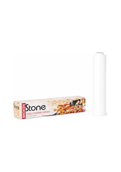 Broken Stone Pişirme Yağlı Kağıt Rulosu Yağ Geçirmez Pişirme Kağıdı, Kesicili Kutu İle Fırın &amp Air