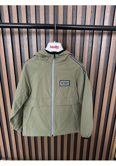 Benitto Kids Erkek Çocuk Mevsimlik Yağmurluk Ceket 51315 Yeşil