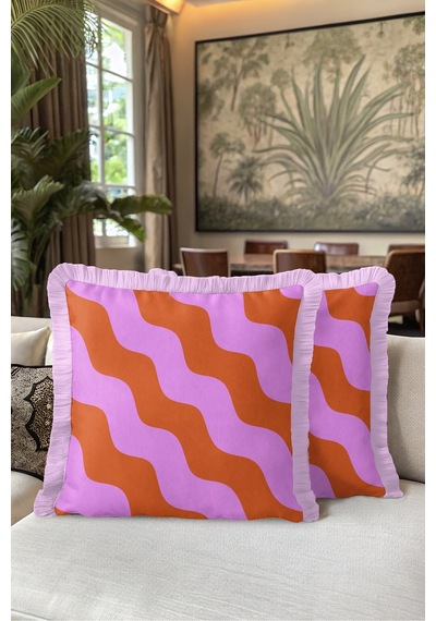 Modern Geometrik Dalgalı Desen Saçaklı Yastık Kılıfı - Retro Bohem Lila Krem Püsküllü Kırlent Kılıfı Serin Yörünge Lime Modern Geometrik Dalgalı Desen Saçaklı Yastık Kılıfı - Retro Bohem Lila Krem Püsküllü Kırlent Kılıfı Serin Yörünge Lime