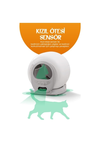 Livenzi Akıllı Otomatik Kedi Tuvaleti | Wi-Fi Kontrollü & Otomatik Temizleme & Koku Önleyici & Uv Sterilizasyon
