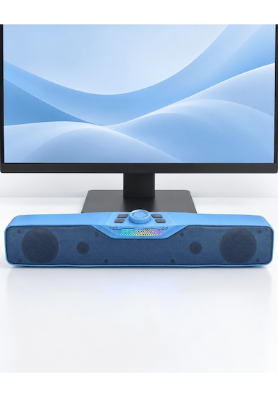 Döner Kontrol Düğmeli Bluetooth 5.4 Kablosuz Hoparlör 6 W Rgb Işıklı Mi