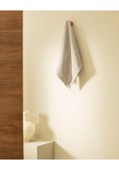 Madame Coco Angella %100 Pamuk Yüz Havlusu - Gri - 50x70 Cm 8684427221914 Gri