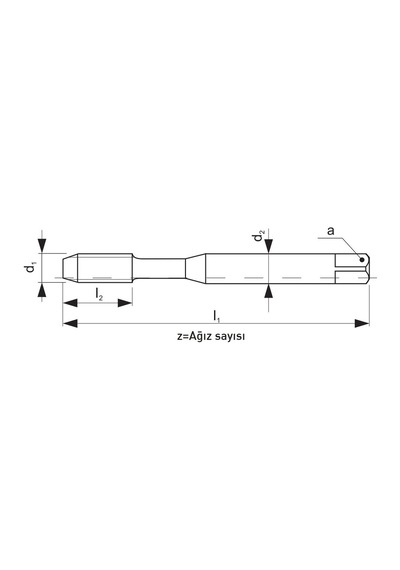 Fett M8 Narex Dın N-371lhc Hsse 40 Derece Helis Sol Makina Kılavuzu