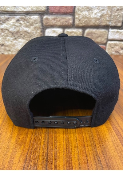 Hamze Mlb Nakış Hip Hop Snapback Rapper Basket Beyzbol Cap Şapka Siyah