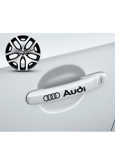 Audi Kapı Kolu Modifiye Sticker Yapıştırma 8 Adet