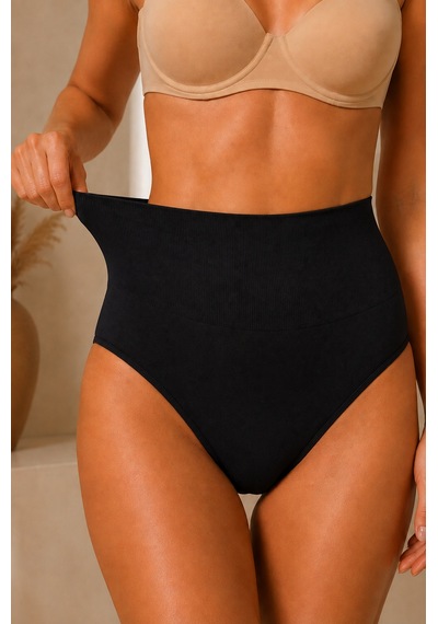 Fit Women Kadın Yüksek Bel Esnek Siyah Külot