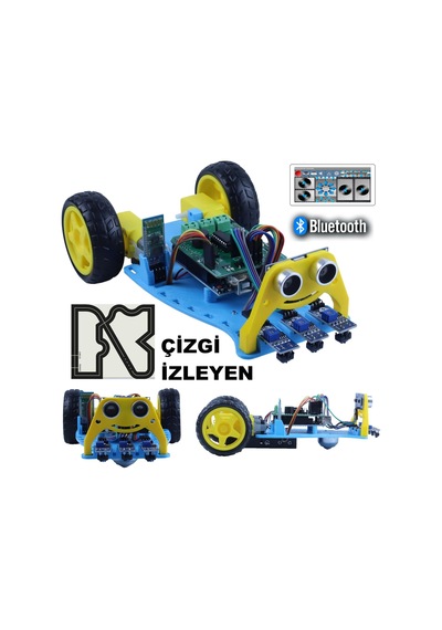 2wd Multitron Araç Kiti V3çizgi İzleyen Engelden Kaçan Bluetooth Demonte